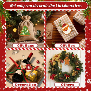 Decorazioni Natalizie da Dipingere con i Numeri - Kit Calza della Befana e Babbo Natale