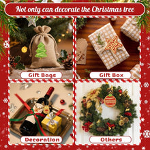 Carica l&#39;immagine nel visualizzatore di Gallery, Decorazioni Natalizie da Dipingere con i Numeri - Kit Stella Casa Renna Albero