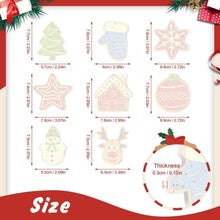 Carica l&#39;immagine nel visualizzatore di Gallery, Decorazioni Natalizie da Dipingere con i Numeri - Kit Stella Casa Renna Albero