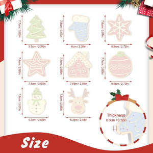 Decorazioni Natalizie da Dipingere con i Numeri - Kit Stella Casa Renna Albero