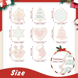 Decorazioni Natalizie da Dipingere con i Numeri - Kit Cuore Stella Calza Renna