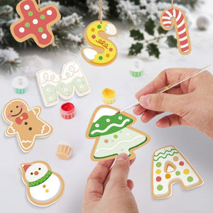 Decorazioni Natalizie da Dipingere con i Numeri - Kit Lettere XMAS