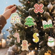 Carica l&#39;immagine nel visualizzatore di Gallery, Decorazioni Natalizie da Dipingere con i Numeri - Kit Lettere XMAS