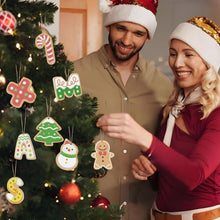 Carica l&#39;immagine nel visualizzatore di Gallery, Decorazioni Natalizie da Dipingere con i Numeri - Kit Lettere XMAS