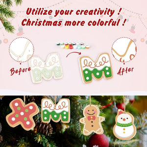 Decorazioni Natalizie da Dipingere con i Numeri - Kit Lettere XMAS
