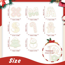 Carica l&#39;immagine nel visualizzatore di Gallery, Decorazioni Natalizie da Dipingere con i Numeri - Kit Lettere XMAS
