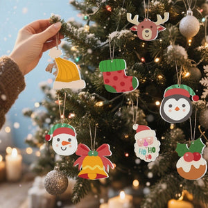 Decorazioni Natalizie da Dipingere con i Numeri - Kit Renna Babbo Natale Calza