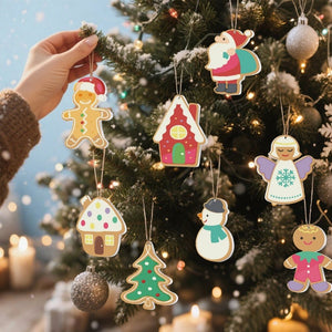 Decorazioni Natalizie da Dipingere con i Numeri - Kit Babbo Natale Pupazzo di Neve
