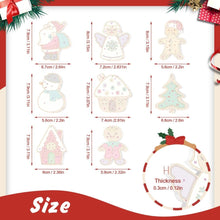 Carica l&#39;immagine nel visualizzatore di Gallery, Decorazioni Natalizie da Dipingere con i Numeri - Kit Babbo Natale Pupazzo di Neve
