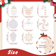 Carica l&#39;immagine nel visualizzatore di Gallery, Decorazioni Natalizie da Dipingere con i Numeri - Kit Fiocchi di Neve Palline