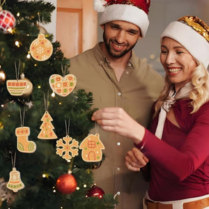 Decorazioni Natalizie da Dipingere con i Numeri - Kit Campana Calza Fiocco di Neve