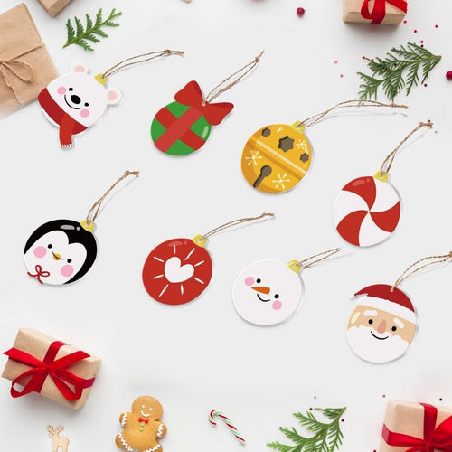 Decorazioni Natalizie da Dipingere con i Numeri - Kit Orso Polare Pinguino Babbo Natale Figured'Art