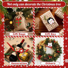 Carica l&#39;immagine nel visualizzatore di Gallery, Decorazioni Natalizie da Dipingere con i Numeri - Kit Orso Polare Pinguino Babbo Natale