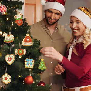 Decorazioni Natalizie da Dipingere con i Numeri - Kit Cappello Guanti Albero Cavallo