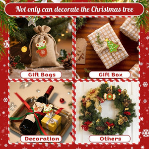 Decorazioni Natalizie da Dipingere con i Numeri - Kit Cappello Guanti Albero Cavallo