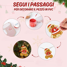 Carica l'immagine nel visualizzatore di Gallery, Decorazioni Natalizie da Dipingere con i Numeri - Kit Regali &amp; Allegria delle Feste