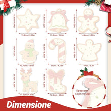 Carica l'immagine nel visualizzatore di Gallery, Decorazioni Natalizie da Dipingere con i Numeri - Kit Ali d'Angelo &amp; Stelle