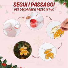 Carica l'immagine nel visualizzatore di Gallery, Decorazioni Natalizie da Dipingere con i Numeri - Kit Biscotti delle Feste