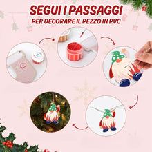 Carica l'immagine nel visualizzatore di Gallery, Decorazioni Natalizie da Dipingere con i Numeri - Kit Charms Nordici di Natale