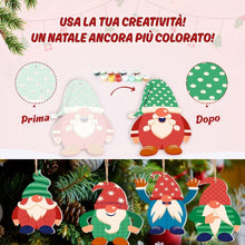 Carica l'immagine nel visualizzatore di Gallery, Decorazioni Natalizie da Dipingere con i Numeri - Kit Charms Nordici di Natale