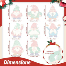 Carica l'immagine nel visualizzatore di Gallery, Decorazioni Natalizie da Dipingere con i Numeri - Kit Charms Nordici di Natale