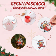 Carica l'immagine nel visualizzatore di Gallery, Decorazioni Natalizie da Dipingere con i Numeri - Kit Parata di Biscotti di Babbo Natale