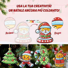 Carica l'immagine nel visualizzatore di Gallery, Decorazioni Natalizie da Dipingere con i Numeri - Kit Ghirlanda di Bacche di Agrifoglio