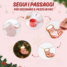 Carica l'immagine nel visualizzatore di Gallery, Decorazioni Natalizie da Dipingere con i Numeri - Kit Casa &amp; Focolare Allegro