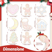 Carica l'immagine nel visualizzatore di Gallery, Decorazioni Natalizie da Dipingere con i Numeri - Kit Casa &amp; Focolare Allegro