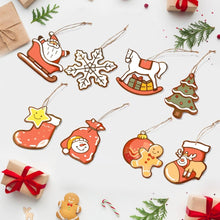 Carica l'immagine nel visualizzatore di Gallery, Decorazioni Natalizie da Dipingere con i Numeri - Kit Icone Gioiose 2 Figured'Art