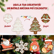 Carica l'immagine nel visualizzatore di Gallery, Decorazioni Natalizie da Dipingere con i Numeri - Kit Icone Gioiose 2