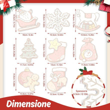 Carica l'immagine nel visualizzatore di Gallery, Decorazioni Natalizie da Dipingere con i Numeri - Kit Icone Gioiose 2