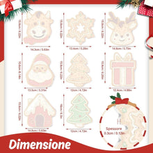 Carica l'immagine nel visualizzatore di Gallery, Decorazioni Natalizie da Dipingere con i Numeri - Kit Icone Gioiose 3