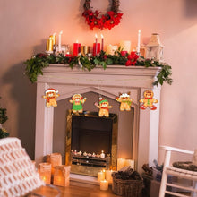 Carica l'immagine nel visualizzatore di Gallery, Decorazioni Natalizie da Dipingere con i Numeri - Kit Amici di Pan di Zenzero