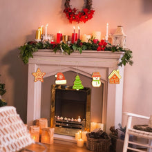 Carica l'immagine nel visualizzatore di Gallery, Decorazioni Natalizie da Dipingere con i Numeri - Kit Villaggio di Natale