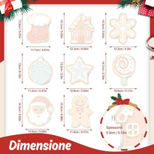 Carica l'immagine nel visualizzatore di Gallery, Decorazioni Natalizie da Dipingere con i Numeri - Kit Piccole Icone Natalizie 1