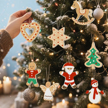 Carica l'immagine nel visualizzatore di Gallery, Decorazioni Natalizie da Dipingere con i Numeri - Kit Piccole Icone Natalizie 2