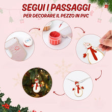 Carica l'immagine nel visualizzatore di Gallery, Decorazioni Natalizie da Dipingere con i Numeri - Kit Piccole Icone Natalizie 2