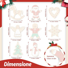 Carica l'immagine nel visualizzatore di Gallery, Decorazioni Natalizie da Dipingere con i Numeri - Kit Piccole Icone Natalizie 2