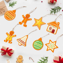 Carica l'immagine nel visualizzatore di Gallery, Decorazioni Natalizie da Dipingere con i Numeri - Kit Piccole Icone Natalizie 3 Figured'Art