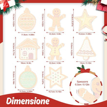 Carica l'immagine nel visualizzatore di Gallery, Decorazioni Natalizie da Dipingere con i Numeri - Kit Piccole Icone Natalizie 3