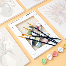 Carica l&#39;immagine nel visualizzatore di Gallery, Mini Set Dipingere con i numeri 15x20cm (6 pezzi) - Vasi Fioriti