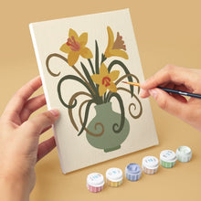 Carica l'immagine nel visualizzatore di Gallery, Mini Set Dipingere con i numeri 15x20cm (6 pezzi) - Vasi Fioriti