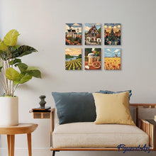 Carica l&#39;immagine nel visualizzatore di Gallery, Mini Set Dipingere con i numeri 15x20cm (6 pezzi) - Hello Germany