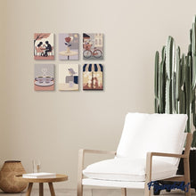 Carica l'immagine nel visualizzatore di Gallery, Mini Set Dipingere con i numeri 15x20cm (6 pezzi) - Romantico Caffè
