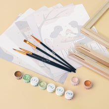 Carica l&#39;immagine nel visualizzatore di Gallery, Mini Set Dipingere con i numeri 15x20cm (6 pezzi) - Romantico Caffè