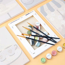 Carica l&#39;immagine nel visualizzatore di Gallery, Mini Set Dipingere con i numeri 15x20cm (6 pezzi) - Romantico Caffè