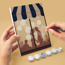 Carica l'immagine nel visualizzatore di Gallery, Mini Set Dipingere con i numeri 15x20cm (6 pezzi) - Romantico Caffè