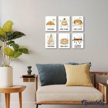 Carica l&#39;immagine nel visualizzatore di Gallery, Mini Set Dipingere con i numeri 15x20cm (6 pezzi) - Dolci Francesi