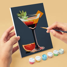 Carica l&#39;immagine nel visualizzatore di Gallery, Mini Set Dipingere con i numeri 15x20cm (6 pezzi) - Arte dei Cocktail